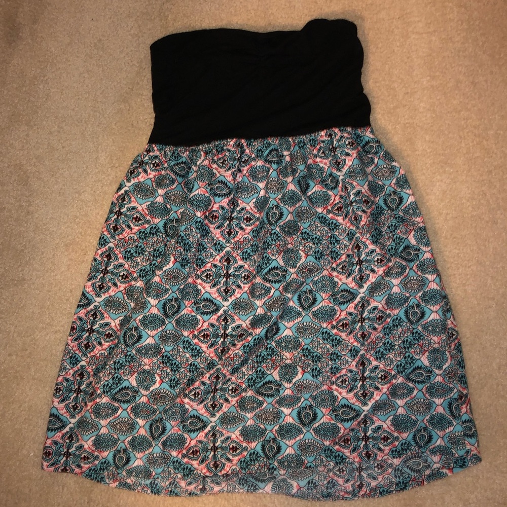 Roxy Boho Strapless Dress